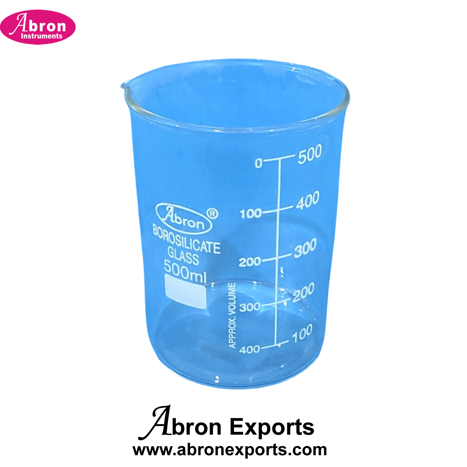 Beaker Tall form 500ml Graduated With Spout  griffin Borosilicate Glass 3.3 BG abron Pack of 10 AC-426BT5HB